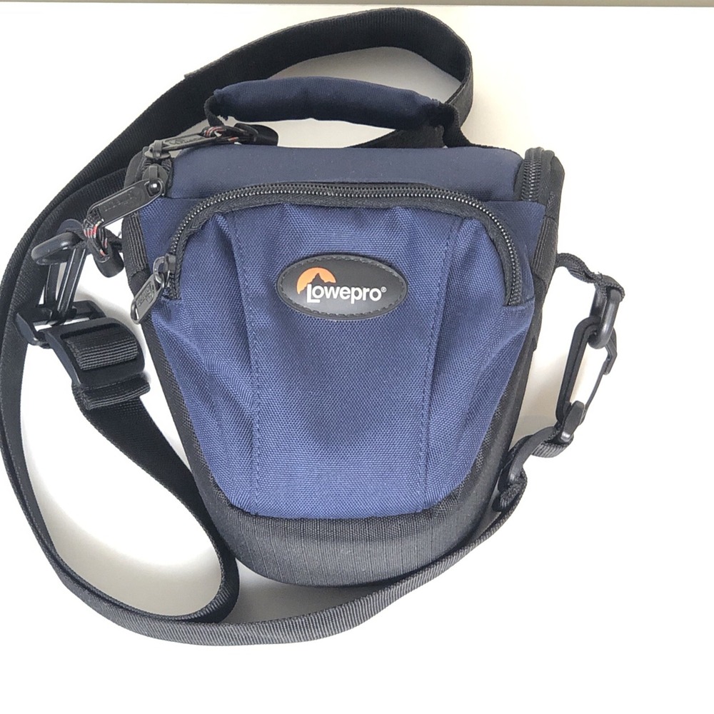 Lowepro TLZ Mini Topload Zoom DSLR Blue Camera Holster Bag w/ Adjustable Strap